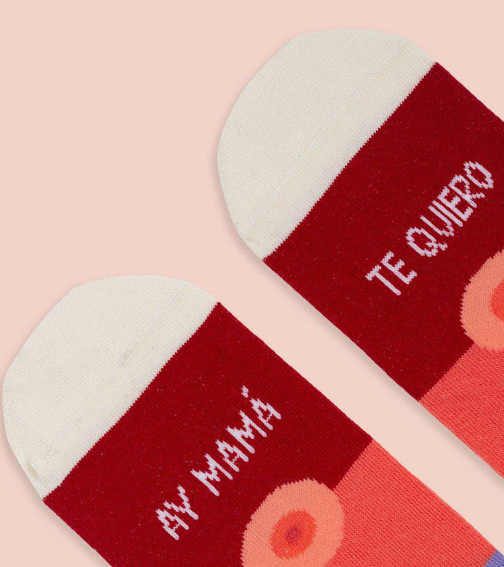 Calcetines "Ay mamá, te quiero" - Bizcocho de Yogur