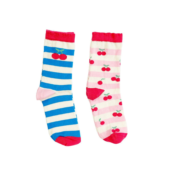 Calcetines Cherry Stripe 2 pares · Rockahula - Bizcocho de Yogur