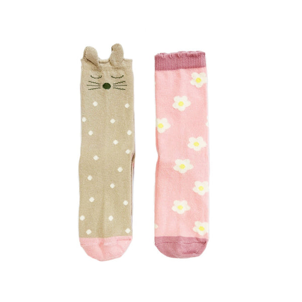 Calcetines Flora Bunny 2 pares · Rockahula - Bizcocho de Yogur