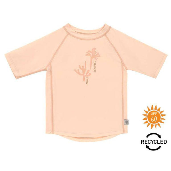 Camiseta Protección Solar Manga Corta LÄSSIG · Coral Peach - Bizcocho de Yogur