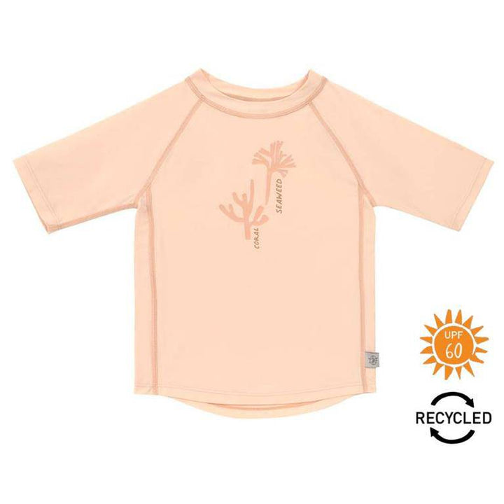 Camiseta Protección Solar Manga Corta LÄSSIG · Coral Peach - Bizcocho de Yogur