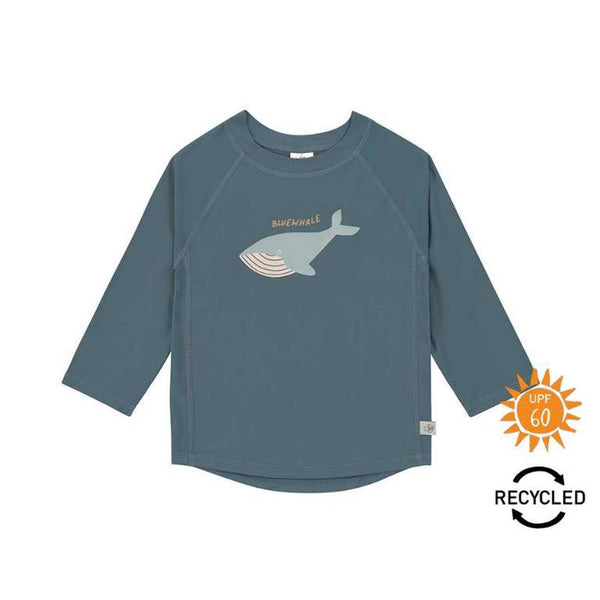 Camiseta Protección Solar Manga Larga LÄSSIG · Whale Blue - Bizcocho de Yogur