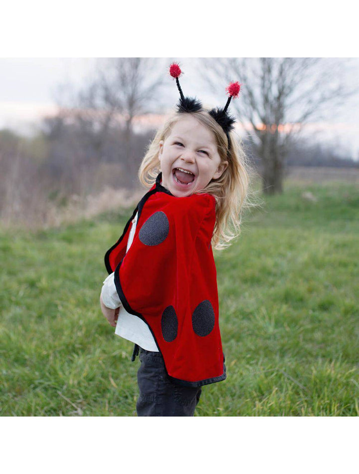 Capa mariquita y antenas · Great Pretenders 2-3 años - Bizcocho de Yogur