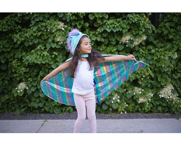 Capa Reversible Dragon y Unicornio Blue · Great Pretenders 5-6 años - Bizcocho de Yogur