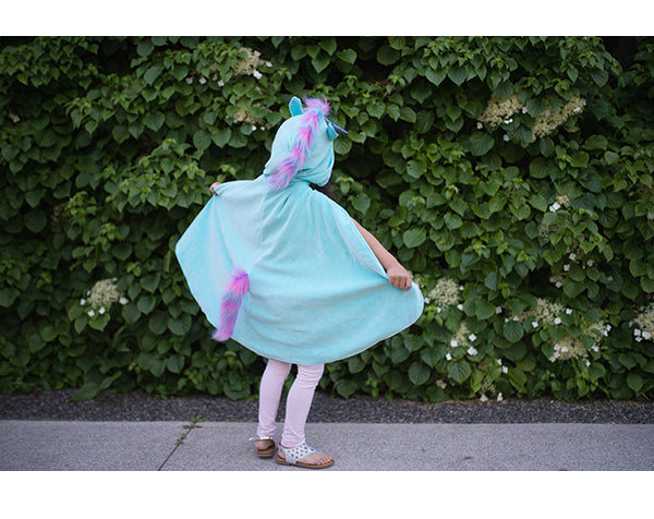 Capa Reversible Dragon y Unicornio Blue · Great Pretenders 5-6 años - Bizcocho de Yogur