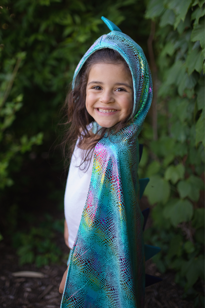 Capa Reversible Dragon y Unicornio Blue · Great Pretenders 5-6 años - Bizcocho de Yogur