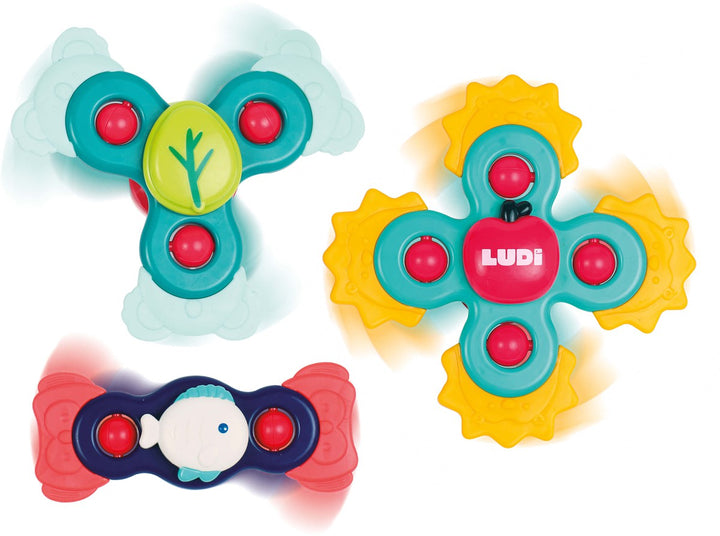 Conjunto 3 Spinners bebé · Ludi - Bizcocho de Yogur