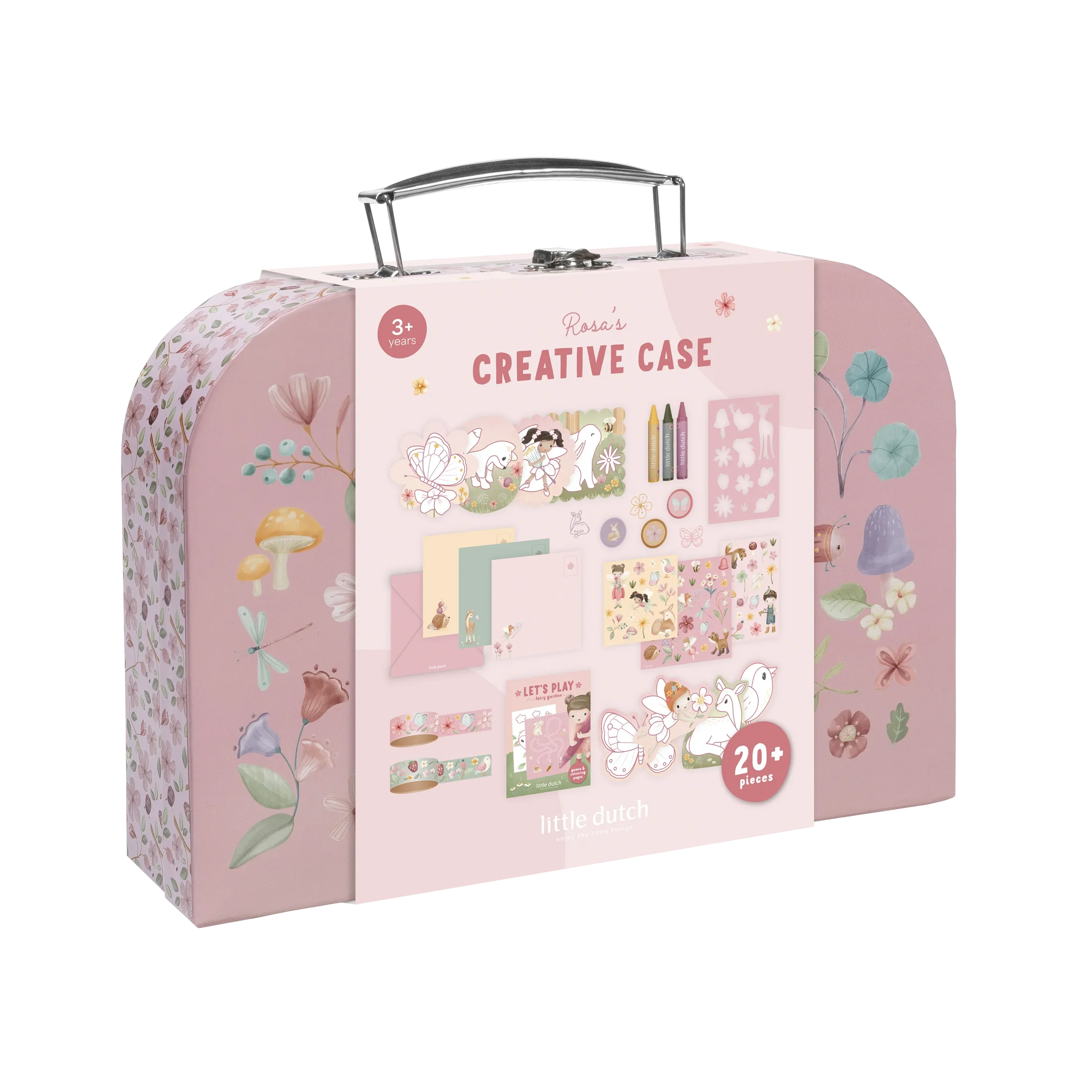 Maleta de creatividad Rosa Fairy Garden · Little Dutch