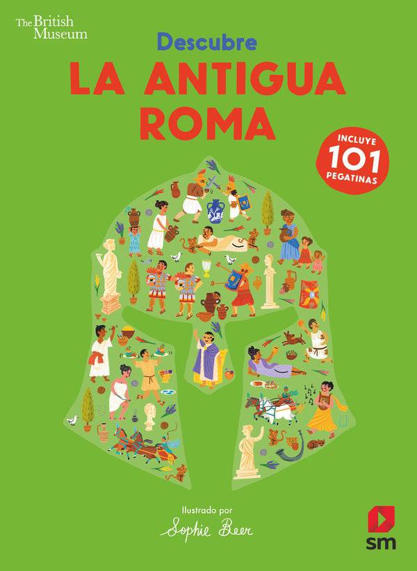 Descubre la antigua Roma Libro de Pegatinas - Bizcocho de Yogur