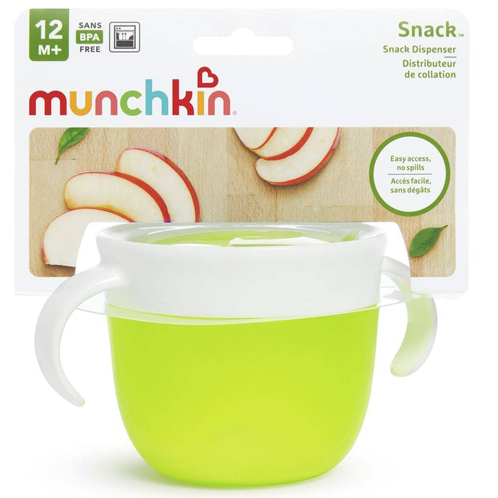 Dispensador de merienda Snack Verde · Munchkin - Bizcocho de Yogur