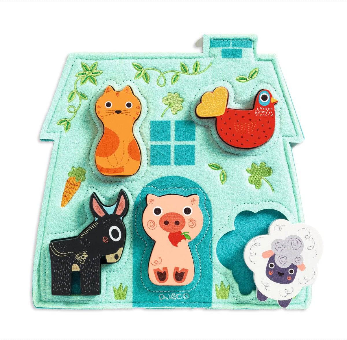 Puzzle madera animales online