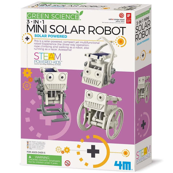 GreenScience Mini Robot Solar 3 en 1 · 4M - Bizcocho de Yogur