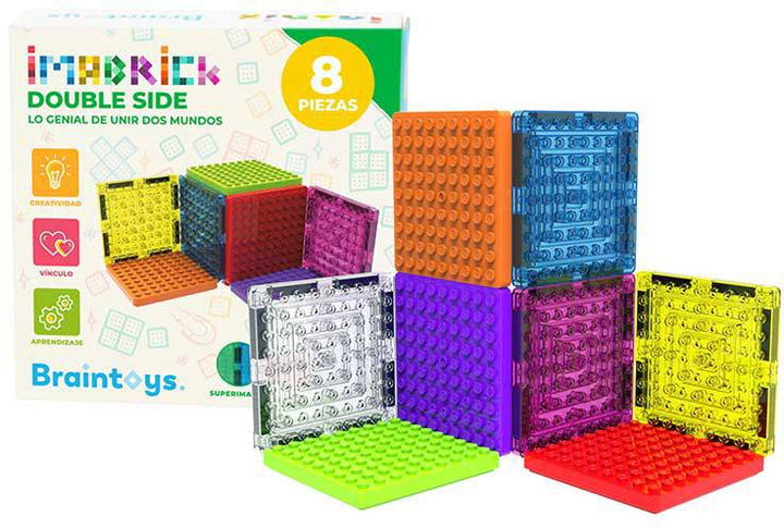 Imabrick 8 piezas doble cara · Braintoys - Bizcocho de Yogur