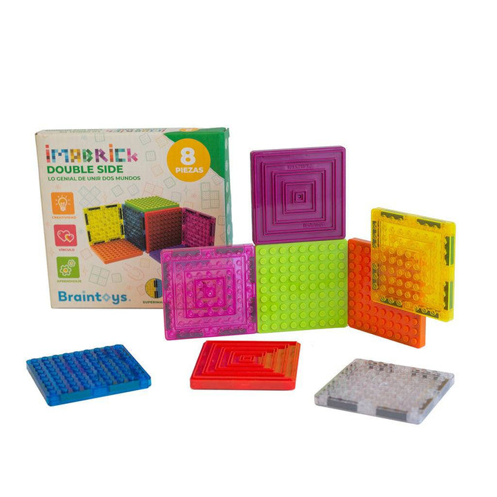 Imabrick 8 piezas doble cara · Braintoys - Bizcocho de Yogur