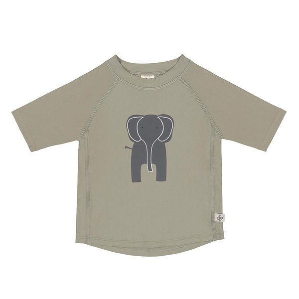 Camiseta Protección Solar Manga Corta LÄSSIG · Elephant Olive