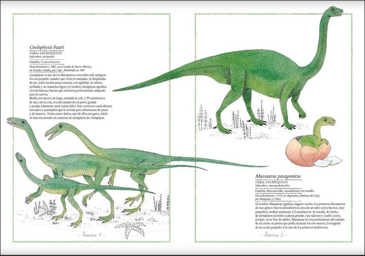 Inventario Ilustrado de Dinosaurios - Bizcocho de Yogur