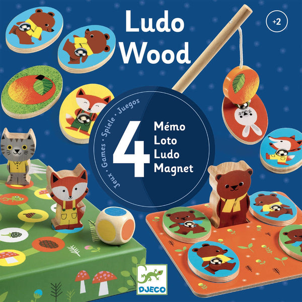 Juego educativo Ludo Wood · DJECO - Bizcocho de Yogur