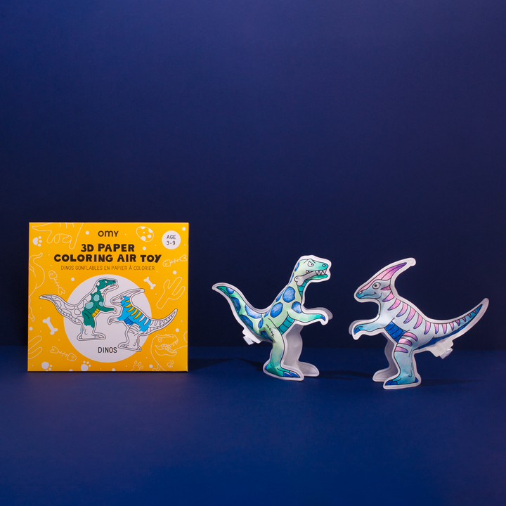 Juego OMY Dinos para colorear e inflar - Bizcocho de Yogur