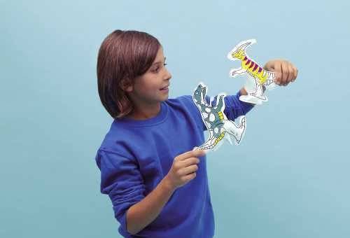 Juego OMY Dinos para colorear e inflar - Bizcocho de Yogur