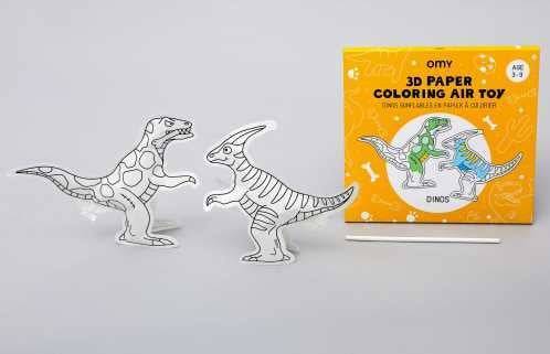 Juego OMY Dinos para colorear e inflar - Bizcocho de Yogur