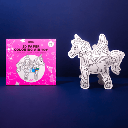 Juego OMY Unicornio para colorear e inflar - Bizcocho de Yogur