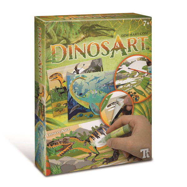 Láminas Creativas de Arena de Dinosaurios · DINOSART - Bizcocho de Yogur