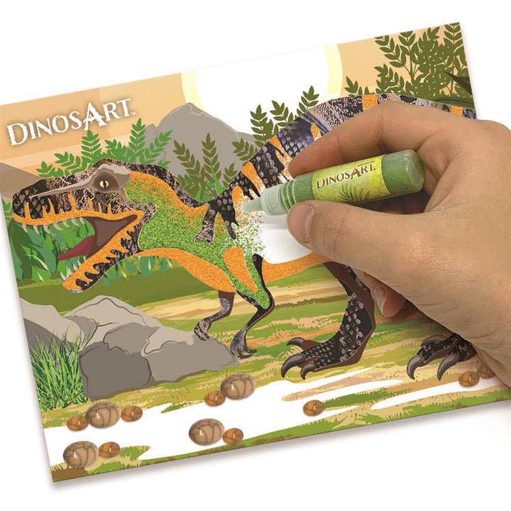 Láminas Creativas de Arena de Dinosaurios · DINOSART - Bizcocho de Yogur