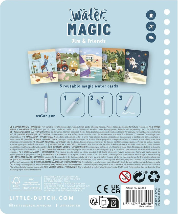 Libro mágico colorear Jim & Friends · Little Dutch - Bizcocho de Yogur