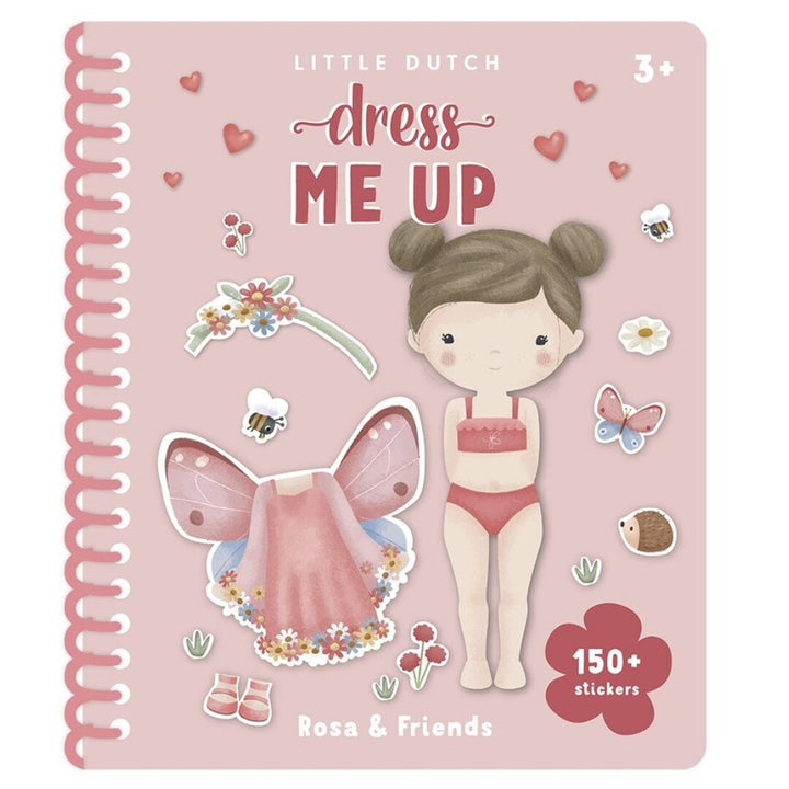 Libro pegatinas viste a Rosa & Friends · Little Dutch - Bizcocho de Yogur