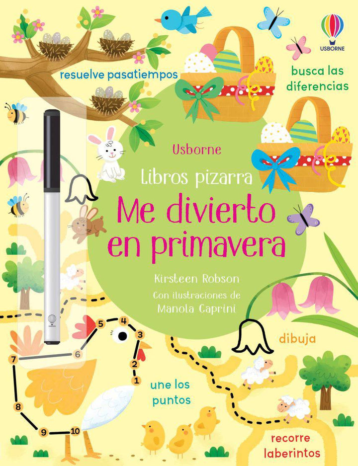 Libro Pizarra · Me divierto en primavera - Bizcocho de Yogur