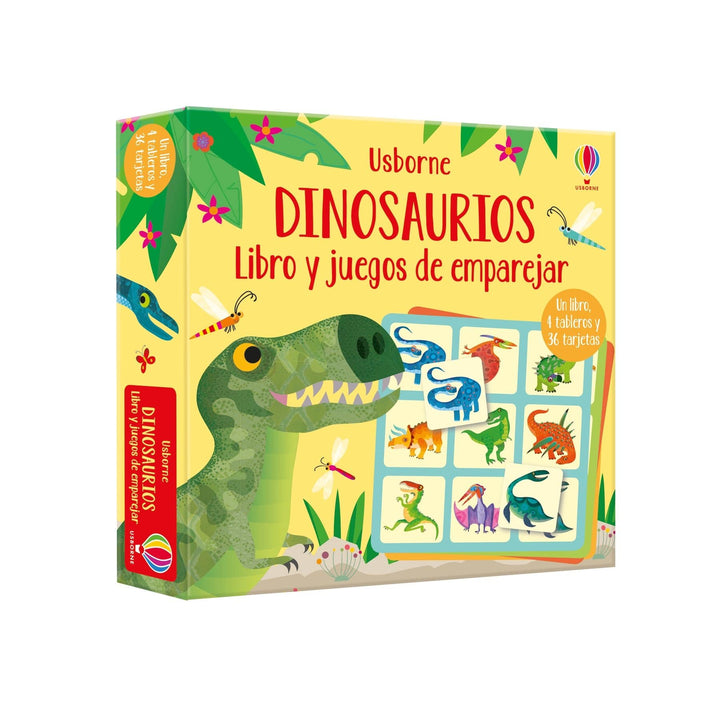 Libro y Juego de Emparejar · Dinosaurios - Bizcocho de Yogur