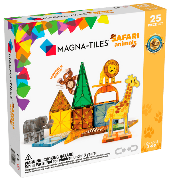 Magna-T Safari Animals Set 25 piezas - Bizcocho de Yogur