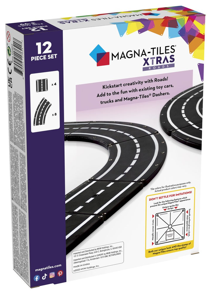 Magna-T XTRA Roads Set 12 pcs - Bizcocho de Yogur