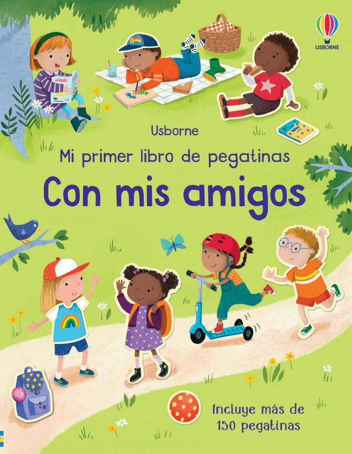 Mi primer libro de pegatinas · Con mis amigos - Bizcocho de Yogur