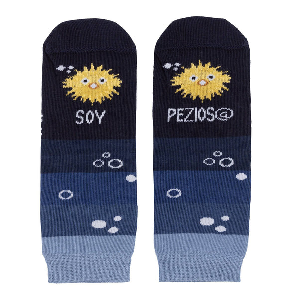 Mini calcetines "Soy Pezios@" - Bizcocho de Yogur