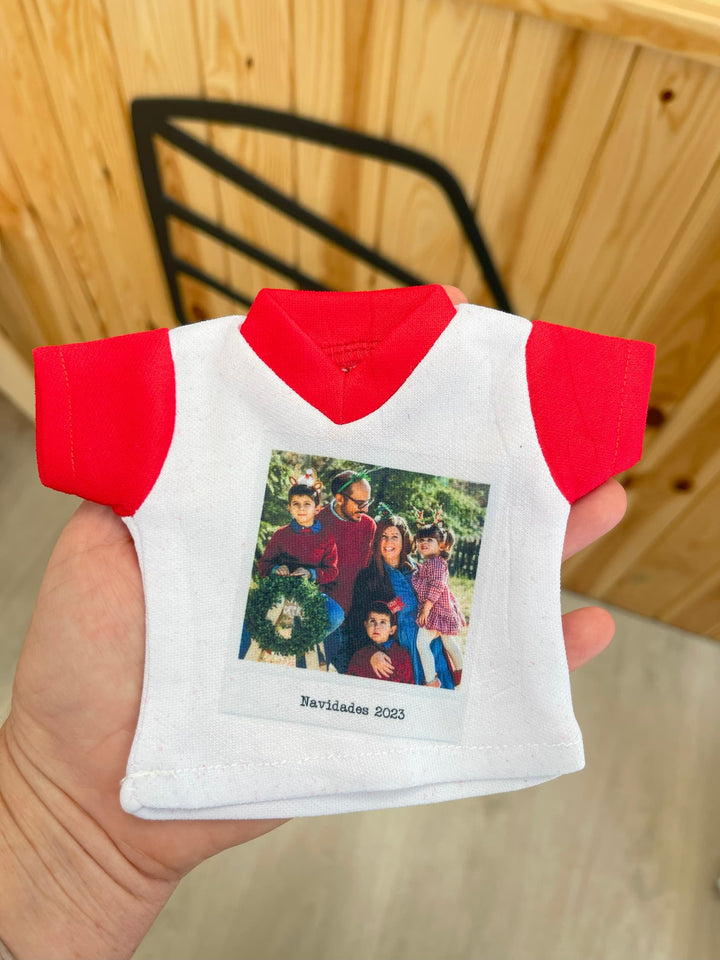 Mini Camiseta Personalizable con Imagen - Bizcocho de Yogur