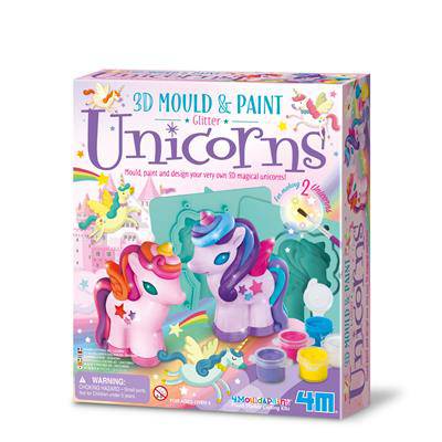 Moldea y Pinta Unicornios 3D · 4M - Bizcocho de Yogur