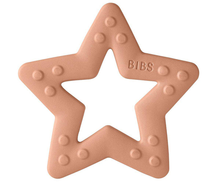 Mordedor BIBS Baby Bitie Estrella Peach - Bizcocho de Yogur