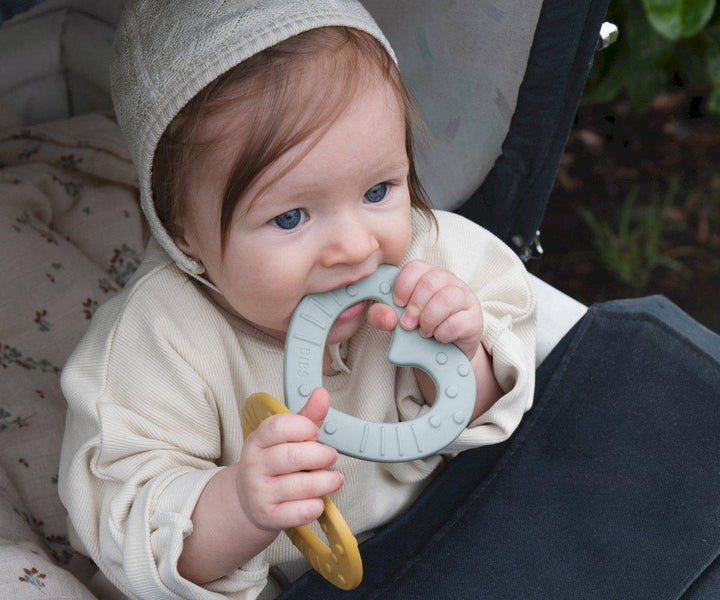 Mordedor BIBS Baby Bitie Estrella Peach - Bizcocho de Yogur