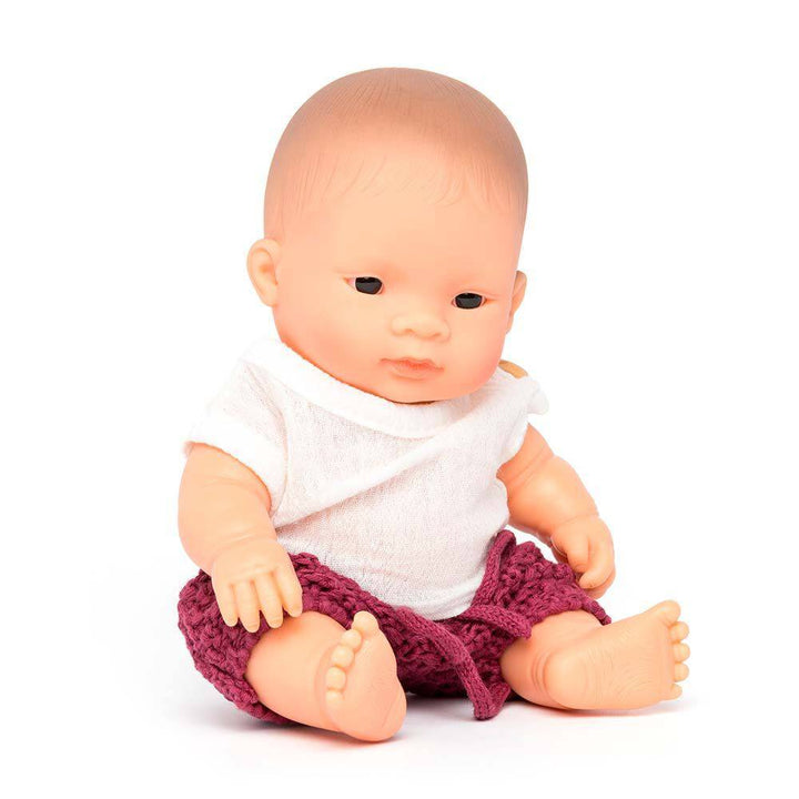 Muñeca niña asiática de 21 cm con vestido dune - Bizcocho de Yogur