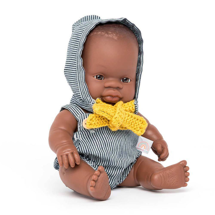 Muñeco niño africano de 21 cm con vestido sea - Bizcocho de Yogur