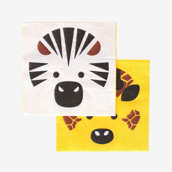 Pack 20 servilletas pequeñas de papel Mini Safari · My Little Day - Bizcocho de Yogur