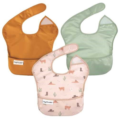 Pack 3 baberos impermeables Cowboy Orange Sage · Tiny Twinkle - Bizcocho de Yogur