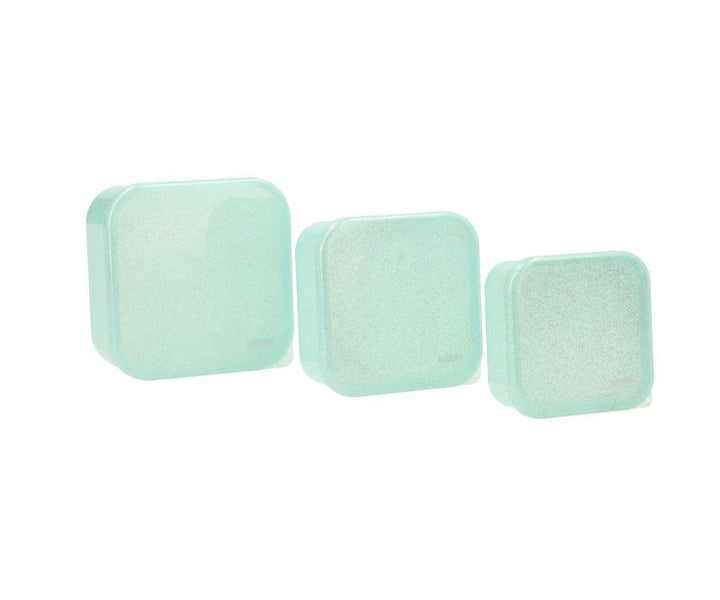 Pack 3 Cajas Almuerzo Glitter Sage - Bizcocho de Yogur