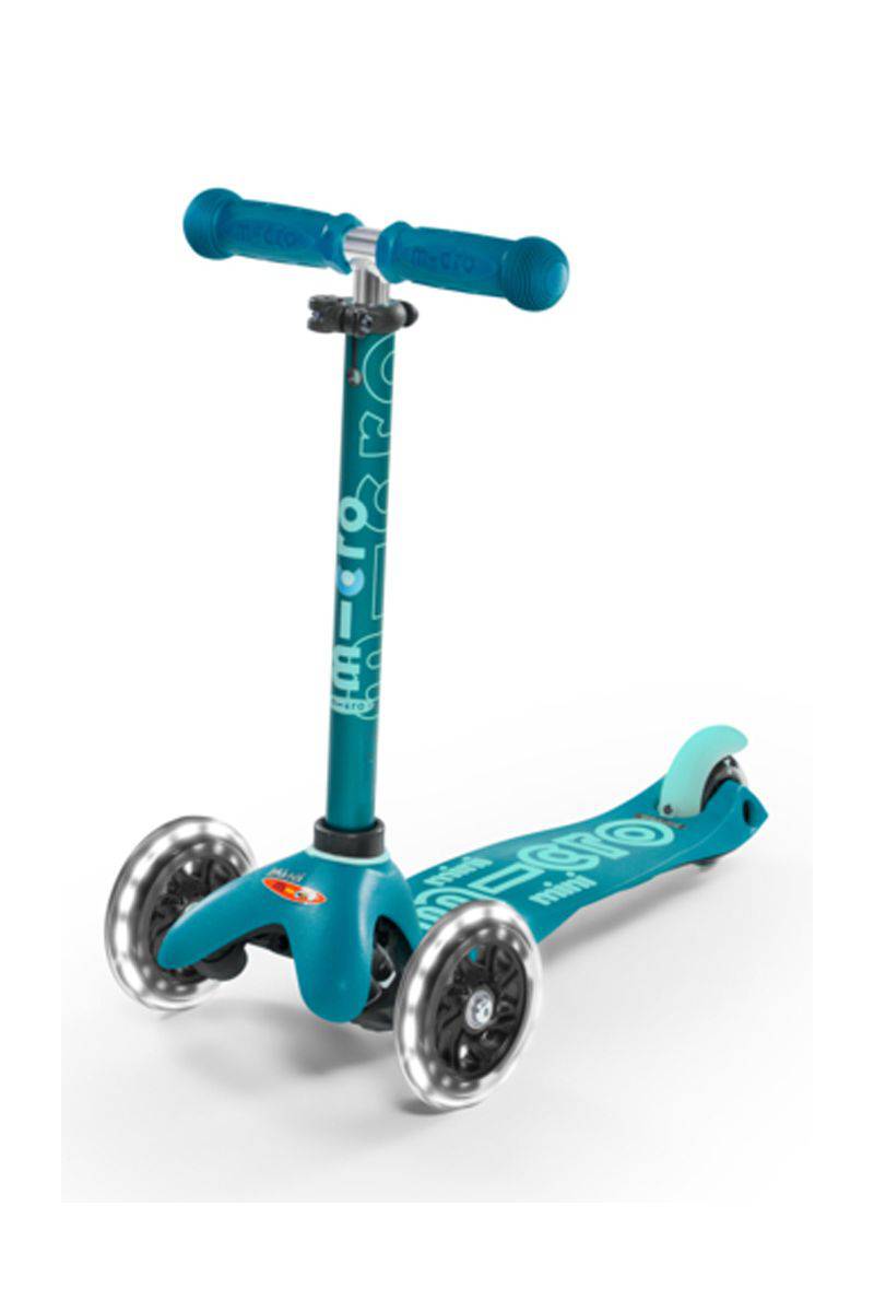 Patinete infantil Micro maxi Deluxe Led azul caribe :: Micro