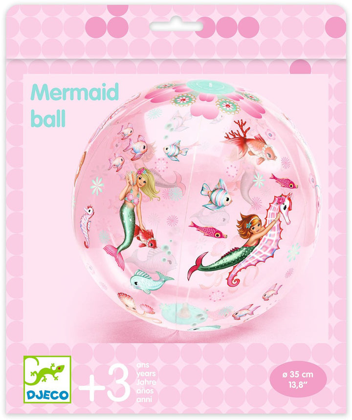 Pelota Mermaid 35 cm · DJECO - Bizcocho de Yogur