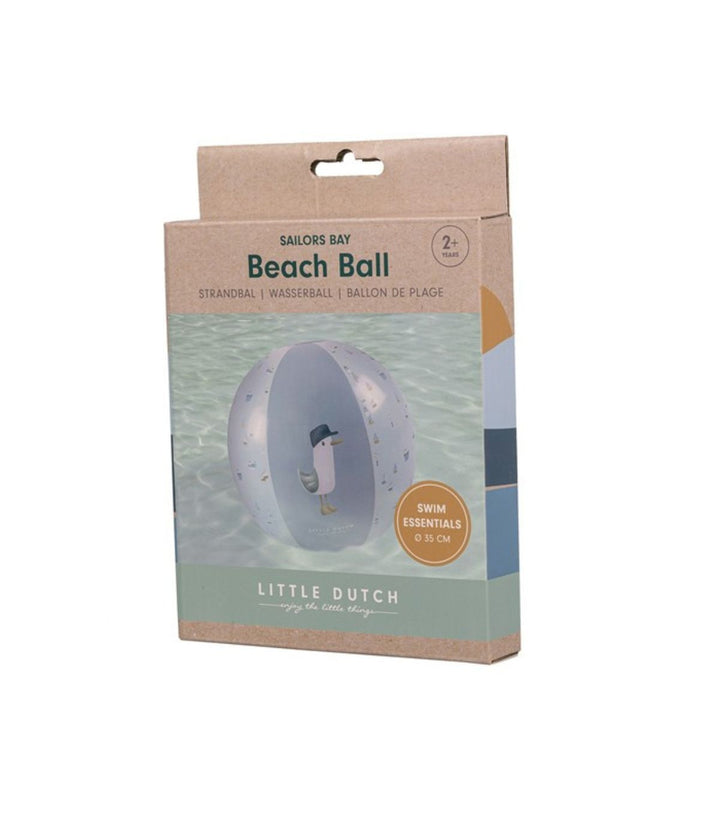 Pelota playa Sailors Bay 35 cm - Little Dutch - Bizcocho de Yogur