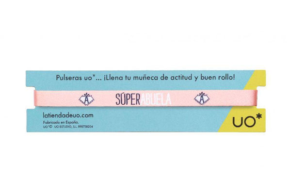 Pulsera "Súper Abuela" - Bizcocho de Yogur