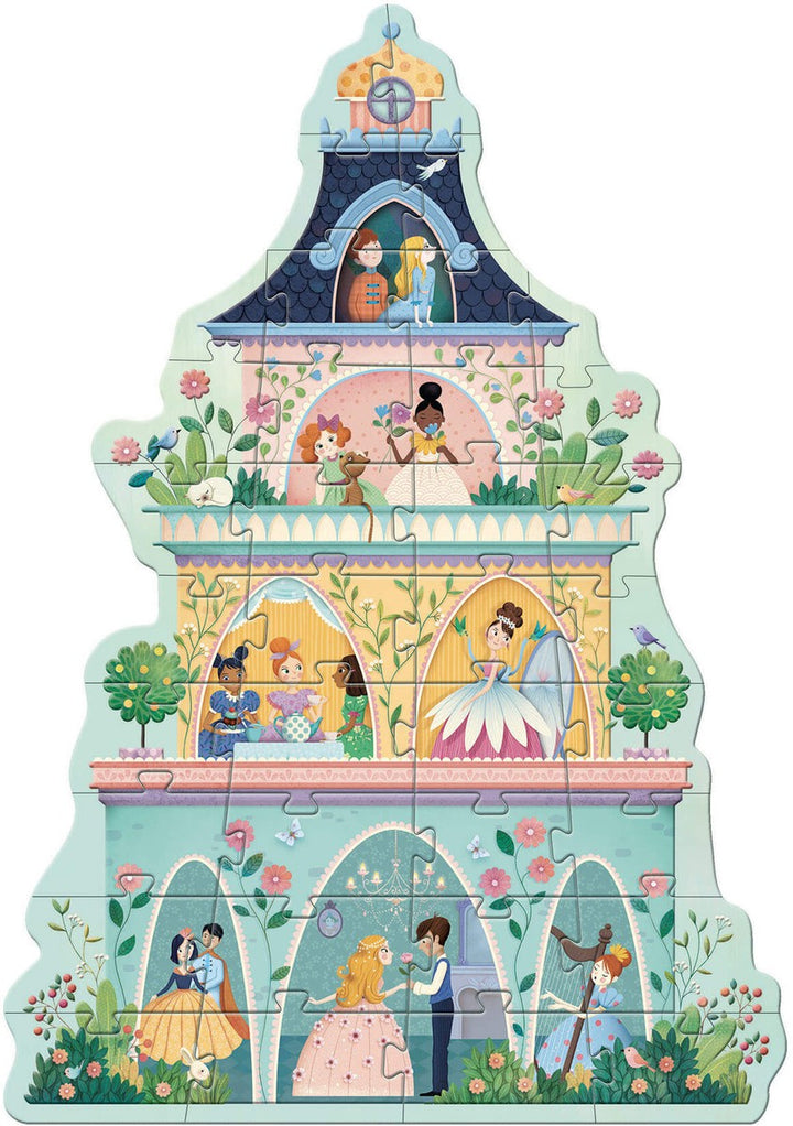 Puzzle Gigante La torre de las princesas · DJECO - Bizcocho de Yogur