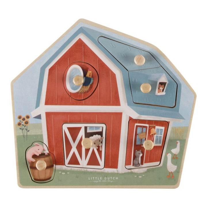 Puzzle madera pequeña granja · Little Dutch - Bizcocho de Yogur